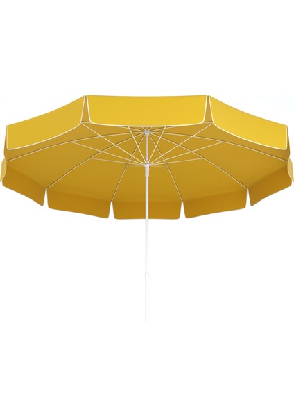 Tevalli Parasols 200 cm Elite Taşıma Çantalı Polyester Plaj Şemsiye - Sarı