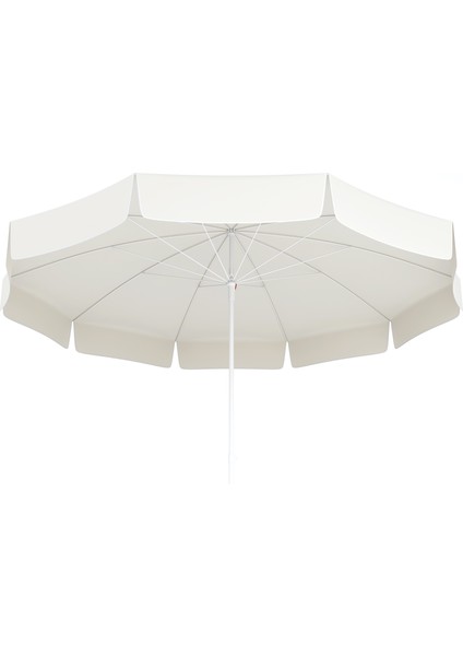 Tevalli Parasols 200 cm Lüks Polyester Plaj Şemsiye - Krem