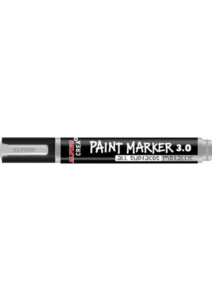Paint 3.0 mm Metalik Gümüş Marker Kalem