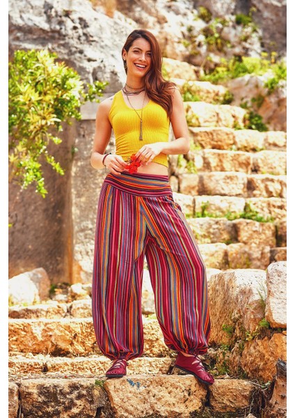 Beli Lastikli Salaş Şalvar Pantolon modelleri