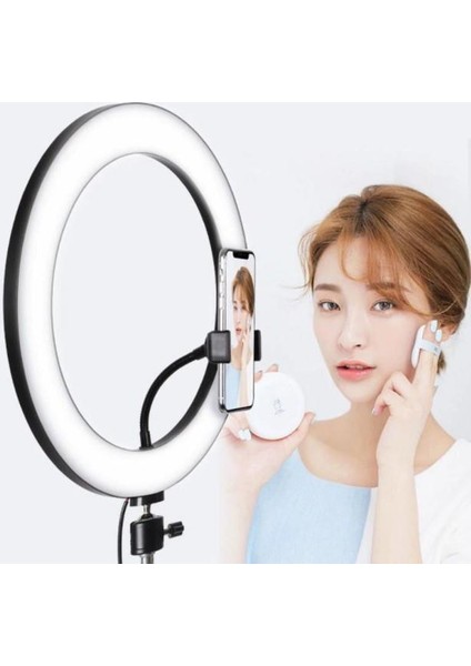 Ring Light Makyaj Selfie LED Işığı 10 Inç Tripot Ayaklı