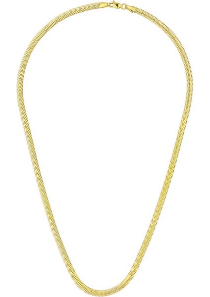 Balıksırtı 14 Ayar Altın Zincir 50 cm