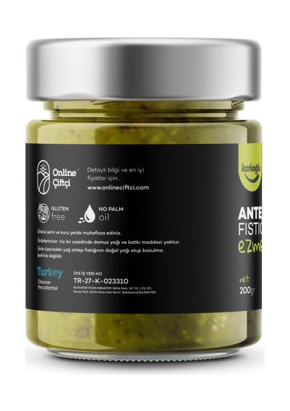 Antep Fıstığı Ezmesi Premium 200 gr