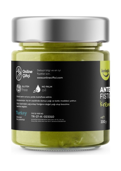 Antep Fıstığı Kreması Premium 200 gr