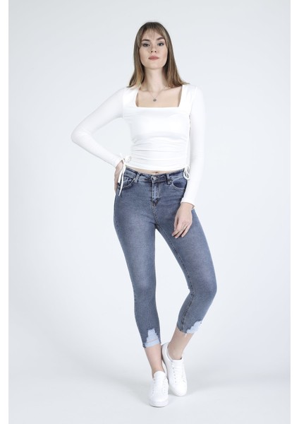 Kar Yıkama Kadın Skinny Jean