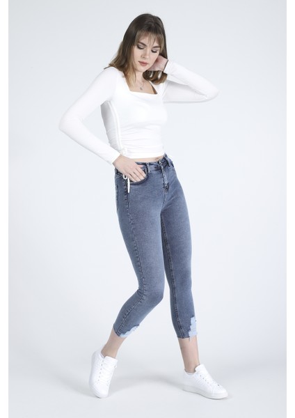 Kar Yıkama Kadın Skinny Jean