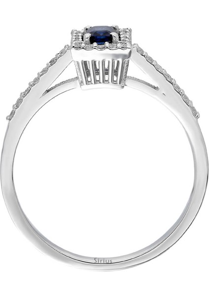 Pırlanta ve Oktagon Kesim Safir Taşlı Yüzük 0417R0238 modelleri