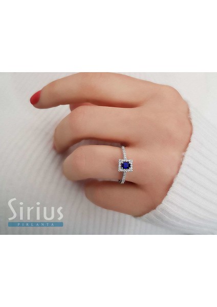 Pırlanta ve Oktagon Kesim Safir Taşlı Yüzük 0417R0238 fırsatları