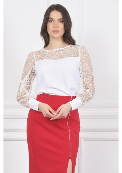 Önü Fermuarlı Etek