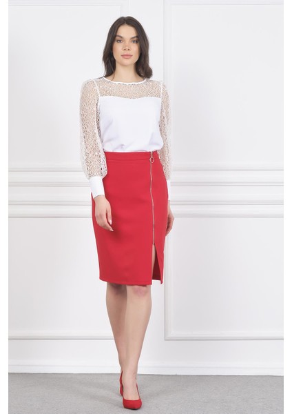 Önü Fermuarlı Etek fırsatları