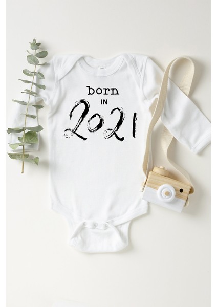 Bebek Beyaz Born In 2021 Çıtçıtlı Body
