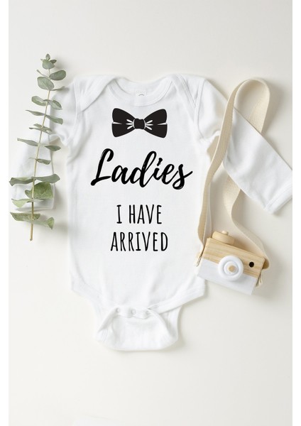 Erkek Bebek Beyaz I Have Arrived Çıtçıtlı Body