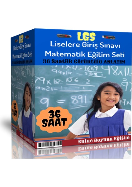 LGS Görüntülü Matematik Eğitim Seti (36 Saatlik Özel Anlatım)