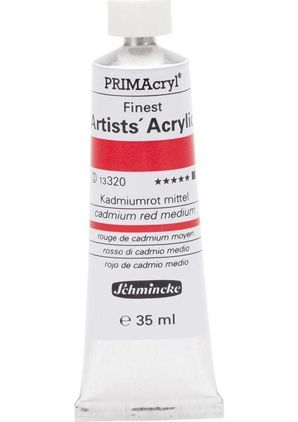 Primacryl Artist Akrilik Boya 35 ml Seri 3 320 Cadmium Red Medium