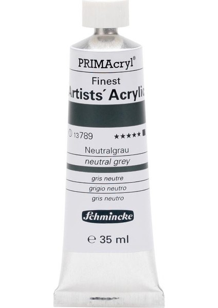 Primacryl Artist Akrilik Boya 35 ml Seri 1 789 Neutral Grey
