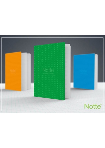 10233 Dikişli Plastik Kapak A4 Point 100 Yaprak Kareli Defter