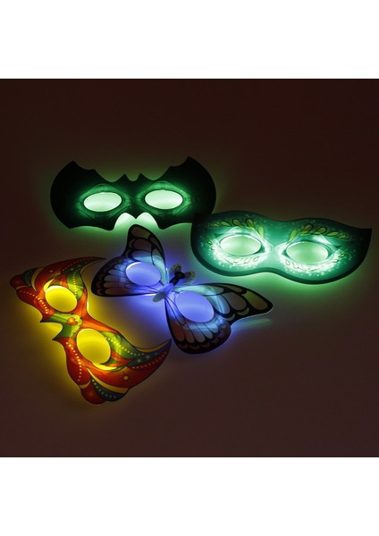 Karanlıkta Parlayan Fosforlu Glow Stick Parti Maske 1 Adet