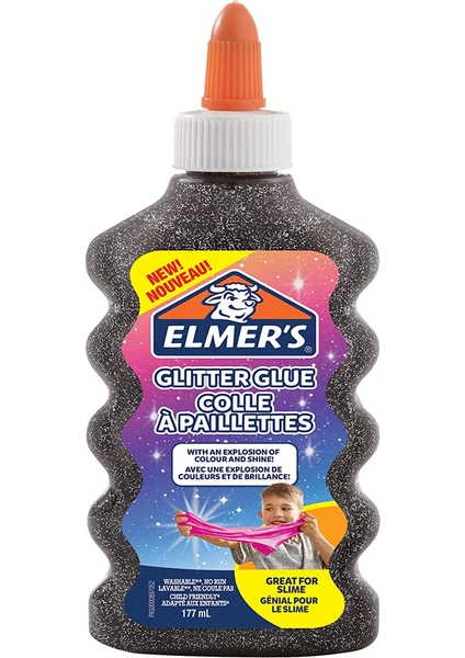 Elmer's 2109501 Siyah Simli Yapıştırıcı 177 ml