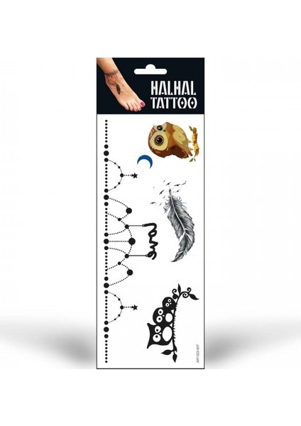 Halhal Geçici Tattoo -7, Bilek Tattoo, Ayak Tattoo, Geçici Dövme