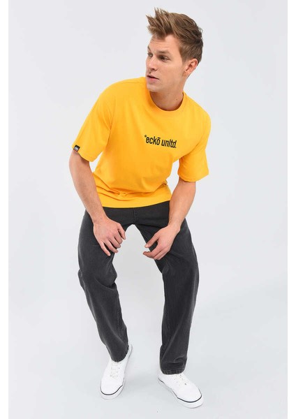 Ecko Unltd Hug Safran Erkek Bisiklet Yaka Tshirt