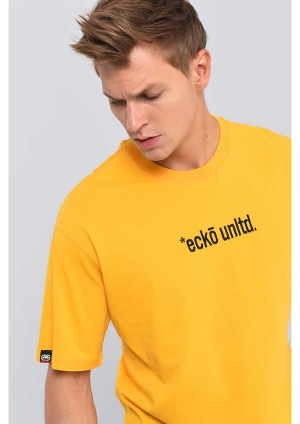 Ecko Unltd Hug Safran Erkek Bisiklet Yaka Tshirt