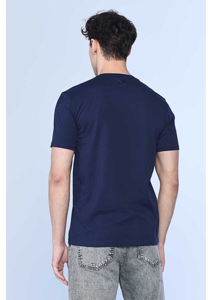 Ecko Unltd Forester Lacivert Erkek V Yaka Tshirt