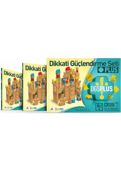 Dikkati Güçlendirme Seti Plus 4 Yaş Kitap (3 Kitap) - Osman - Osman Abalı