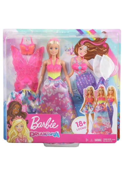 Dreamtopia Dönüşen Prenses Barbie FJD08