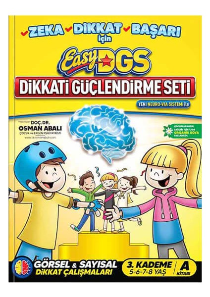 Easy Dikkati Güçlendirme Seti 5-8 Yaş A Kitapçığı - Osman Abalı