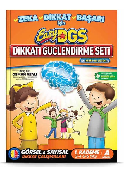 EASY Dikkati Güçlendirme Seti 3-6 yaş A Kitapçığı - Osman Abalı