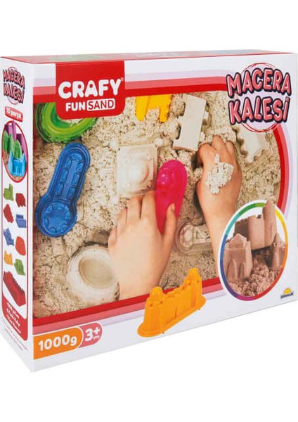 Sunman 1000 gr Crafy Oyun Kumu Macera Kalesi - 10 Parça