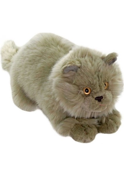 Animals Of The World Yatan Gri Kedi Peluş Oyuncak 26 cm