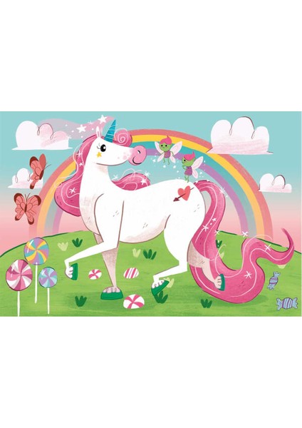 2X20 Parça Puzzle Unicorn - 24754