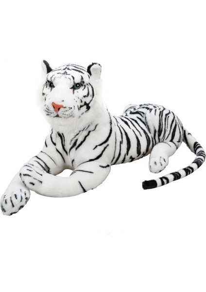 Sunman Peluş Yatan Beyaz Kaplan