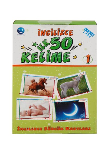 Eğitici Flash Kart İlk 50 Kelime İngilizce