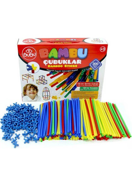 Bu-Bu Bambu Çubuklar 300\'LÜ