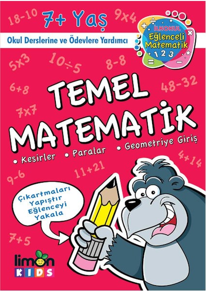 İlk Okul Eğlenceli Matematik Çıkartmalı Temel Matematik