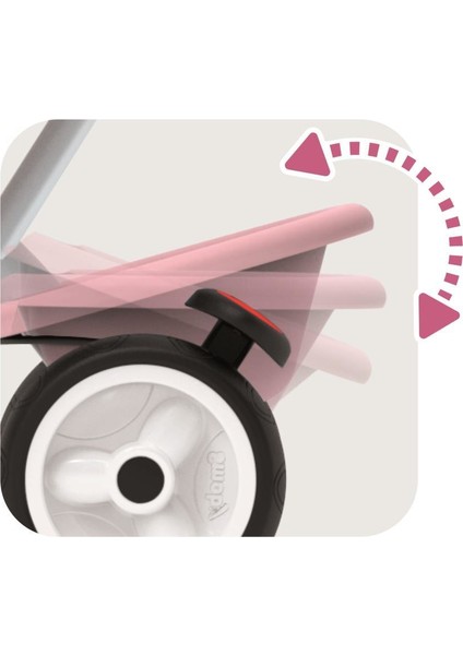 3 Tekerlekli Çocuk Bisikleti 3'ü1 Arada Set- Pembe 741401