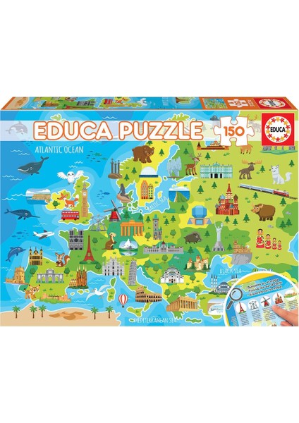 Puzzle 150 Parça Avrupa Haritası 18607