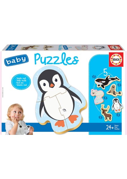 19 Parça Kutup Hayvanları Baby Puzzle 18588