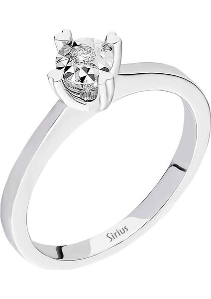 0,30 Karat Görünümlü Pırlanta Tektaş Yüzük 0417R0240 fiyatları