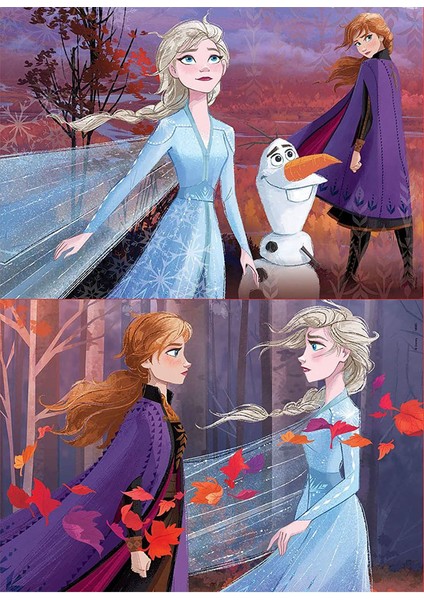 Ahşap Puzzle 2X25 Parça Frozen 2 18085