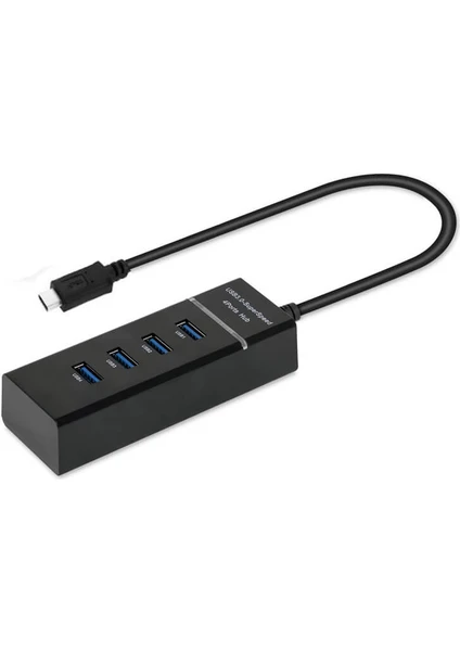 USB Type C To 4 Port USB 3.0 Çevirici Hub Çoklayıcı Type-C