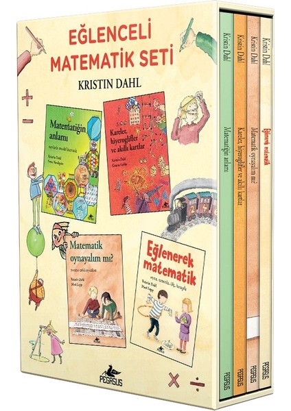 Eğlenceli Matematik Kutulu Özel Set (4 Kitap) - Kristin Dahl