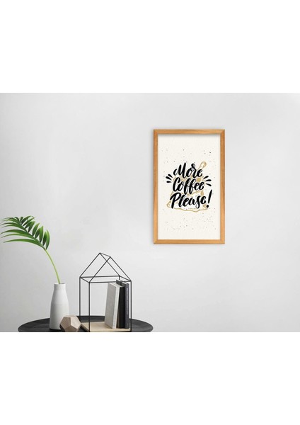 Gift Coffee Tasarımlı Dekoratif Retro Ahşap Tablo-44