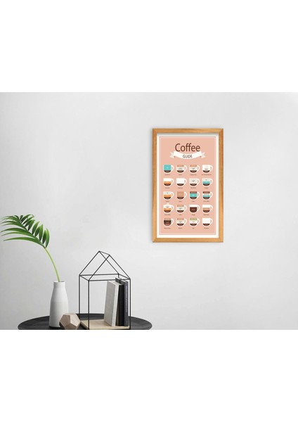 Gift Coffee Tasarımlı Dekoratif Retro Ahşap Tablo-17