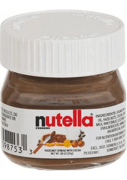 Ezme	nutella Kakaolu Fındık Kreması 25 gr x 10