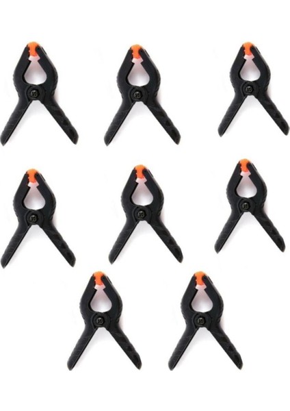 Fon Tutucu Mandal Perde Tutucu Mandal Clamp Kıskaç (8 Adet)