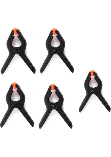Fon Tutucu Mandal Perde Tutucu Mandal Clamp Kıskaç (5 Adet)