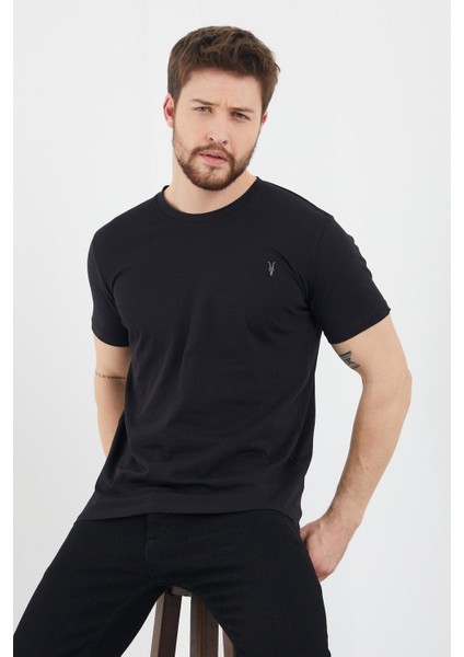 Erkek 5li Slim Fit Basic T-Shirt Çok Renkli fiyatları